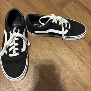 Vans Black and White Womens Shoes